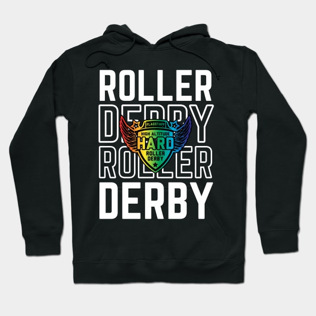 Roller Derby Skate Pride Hoodie by High Altitude Roller Derby 